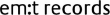 em:t records logo emit records logo